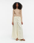 Solid Kuulle Cotton-Linen Trousers