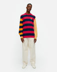 Kioski Kesakoju Maalis Patja Men's Cotton Knit Long Sleeve Top 70cm