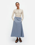 Unikko Cotton A-Line Skirt 82cm