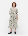 Aiva Lammet Cotton Linen Dress 126cm