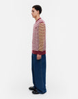 Kioski Pehmyt Tasaraita Wool Long Sleeve Top 72cm