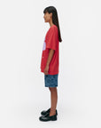 Kioski Vihne Outline Unikko Placement Short Sleeve Top 71cm