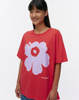 Kioski Vihne Outline Unikko Placement Short Sleeve Top 71cm