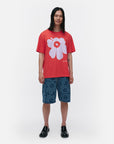 Kioski Vihne Outline Unikko Placement Short Sleeve Top 71cm