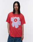 Kioski Vihne Outline Unikko Placement Short Sleeve Top 71cm