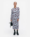 Rulla Unikko Slim Rib Dress 119cm