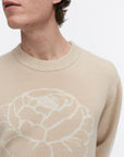 Kioski Vihkiruusu Ruusut Knitted Wool Long Sleeve Top 72cm