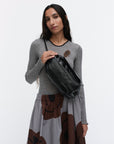 Karla Patent Shoulder Bag