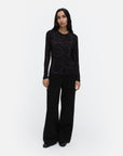 Vieda Outline Unikko Jersey Long Sleeve Top