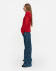 Aukio Unikko Cashmere Wool Knitted Pullover 58cm