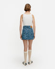 Maridenim Ruudut Kukka Mini Skirt 39cm