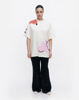 Puhua Kukasta Kukkaan Placement Short Sleeve Top 79cm