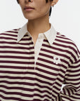 Kioski Kipina Tasaraita Unikko Polo Long Sleeve Tee 55cm