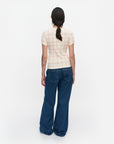 Suunta Iso Ruutu Rib Slim Short Sleeve Top 57cm