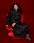 Cirra Satin Unikko Sack Handbag 20X24cm