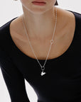 Kalevala x Marimekko Garden Pendant necklace 60cm with Kukasta Kukkan and Almanakka charm