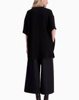 Solid Short Sleeve Blouse