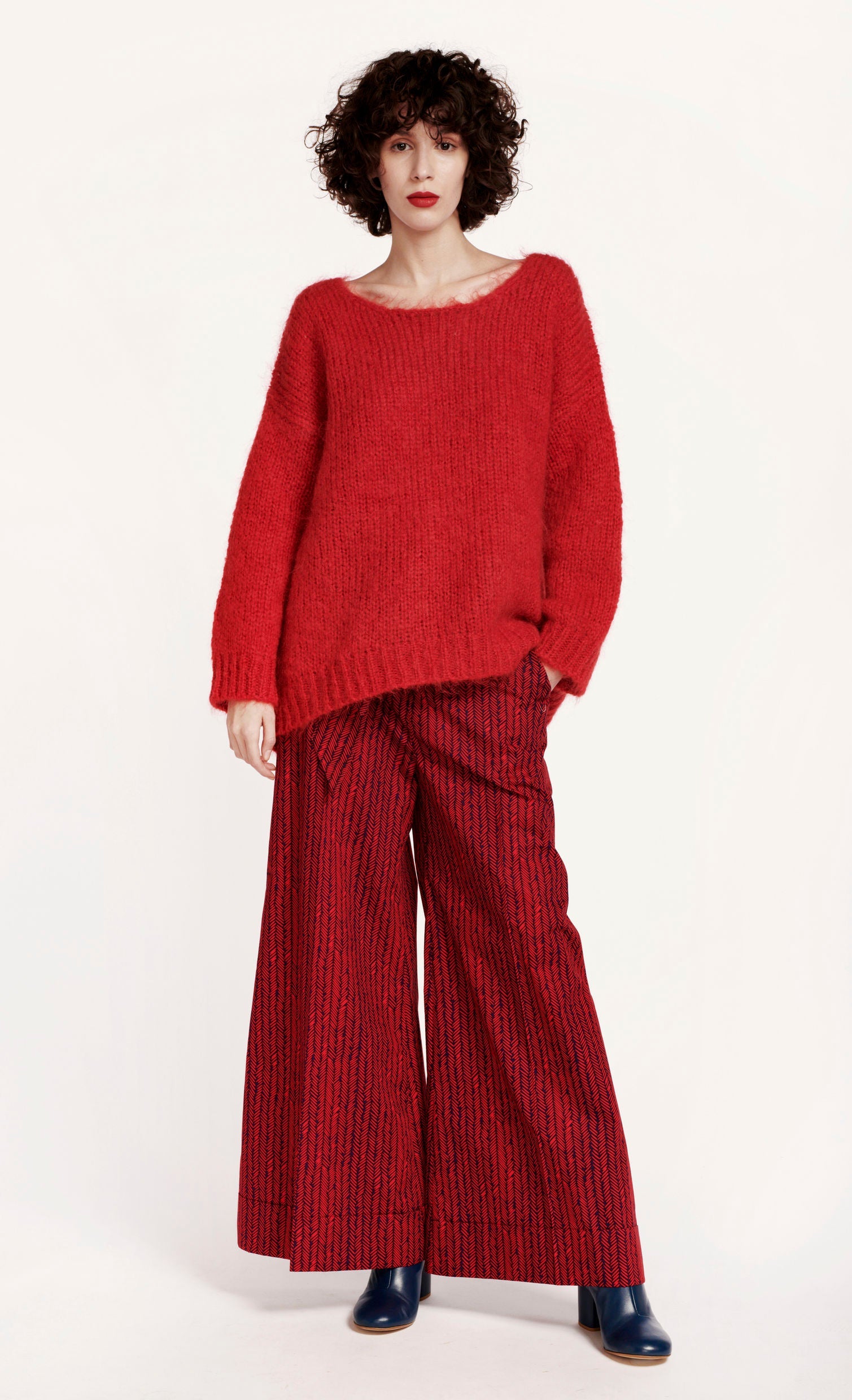 Solid Atelina Mohair Knit Sweater