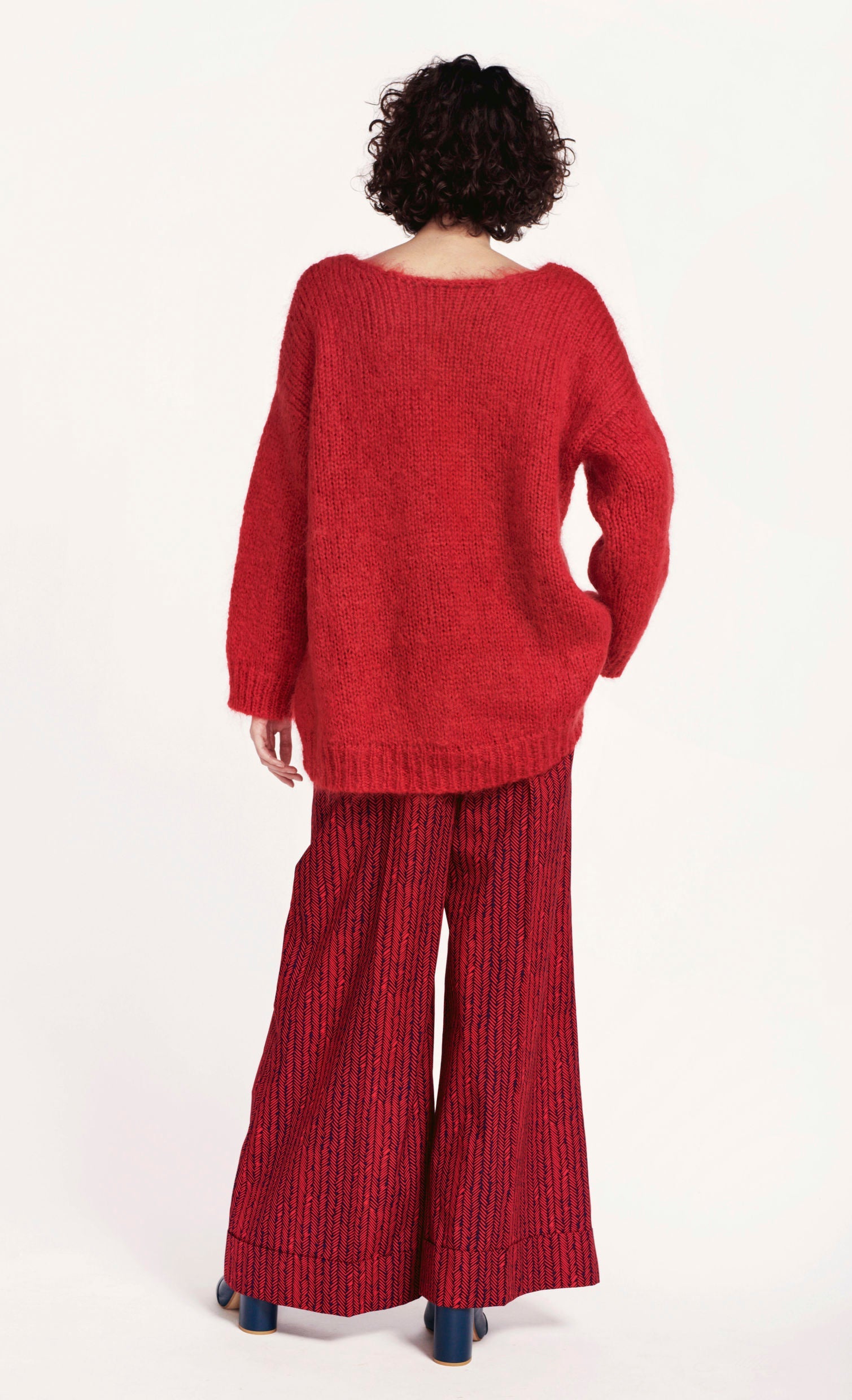Solid Atelina Mohair Knit Sweater