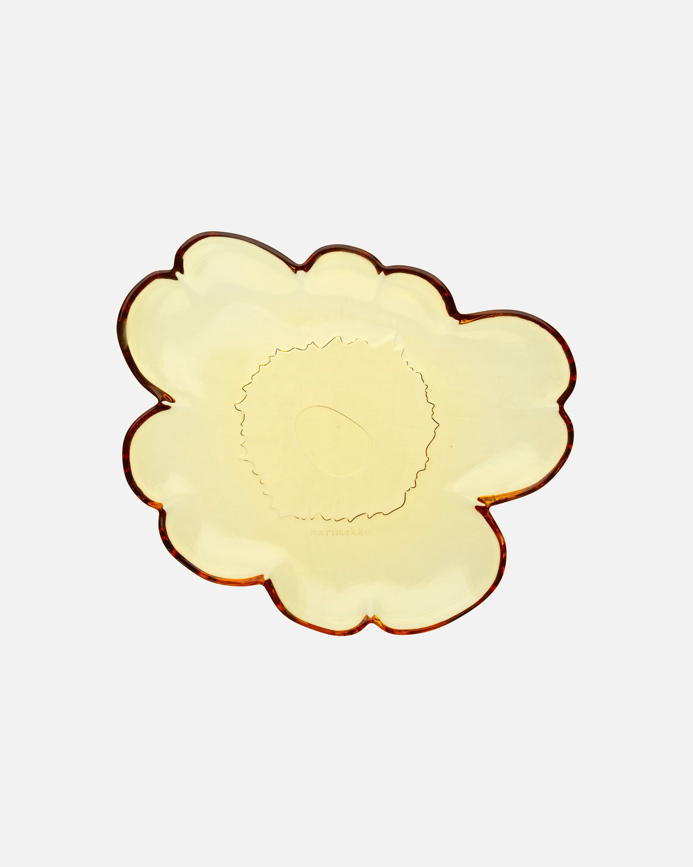 Unikko Glass Shape Plate 20cm