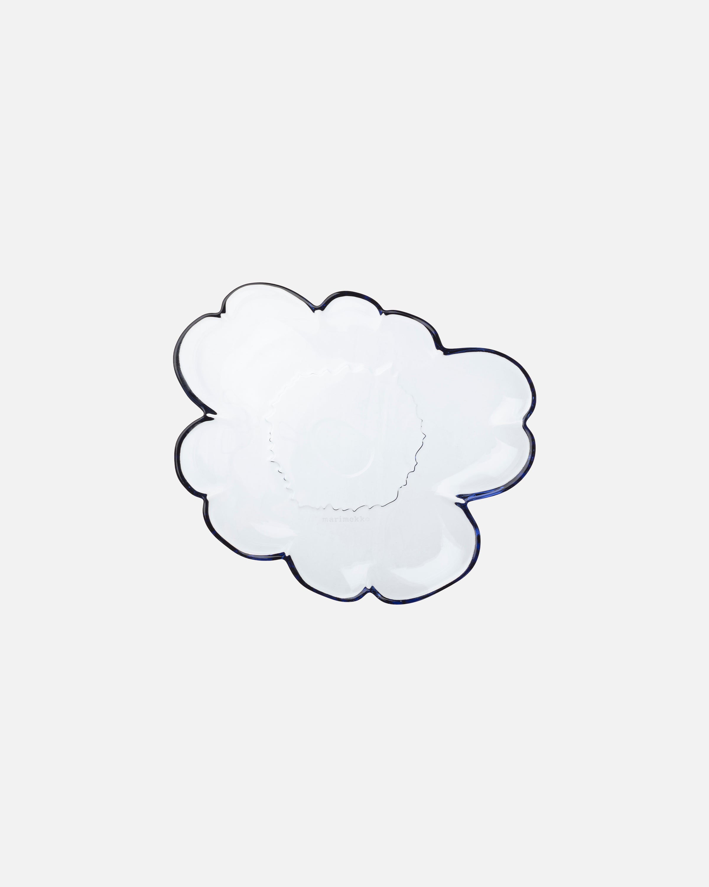 Unikko Glass Shape Plate 20cm