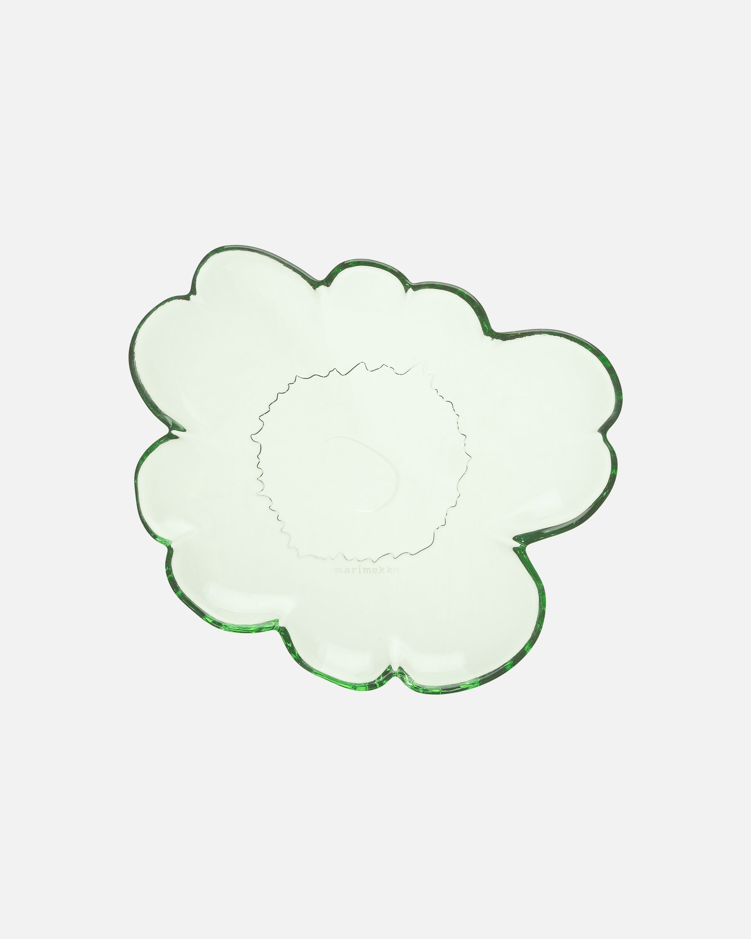 Unikko Glass Shape Plate 20cm