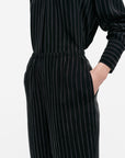 Moreski Piccolo Cupro Elasic Waist Long Trousers