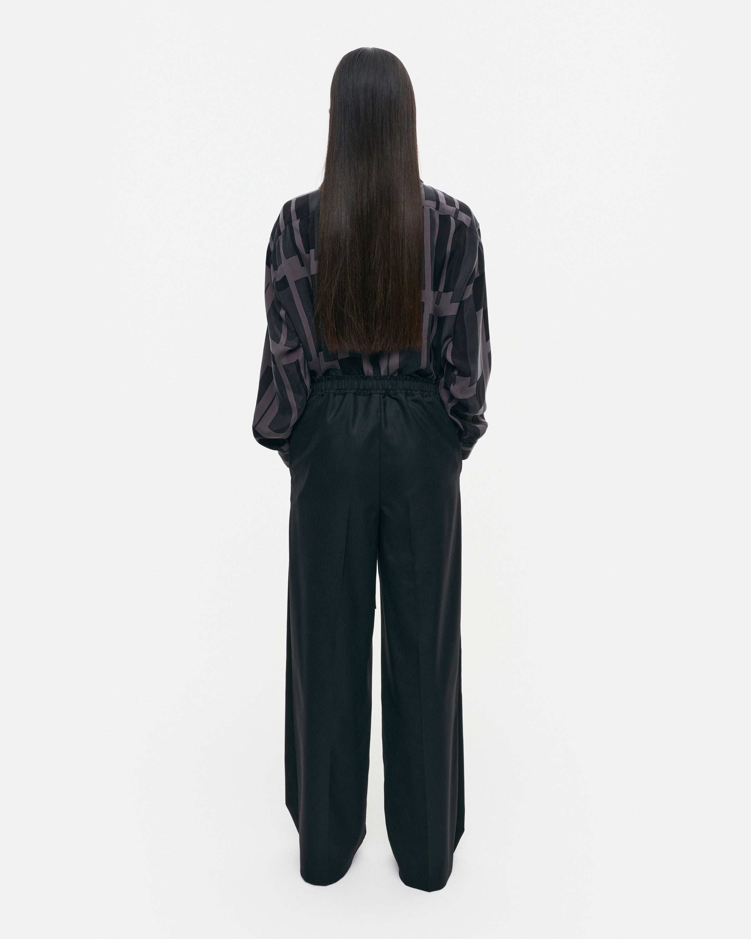 Palmetti Solid Wool Mix Trousers
