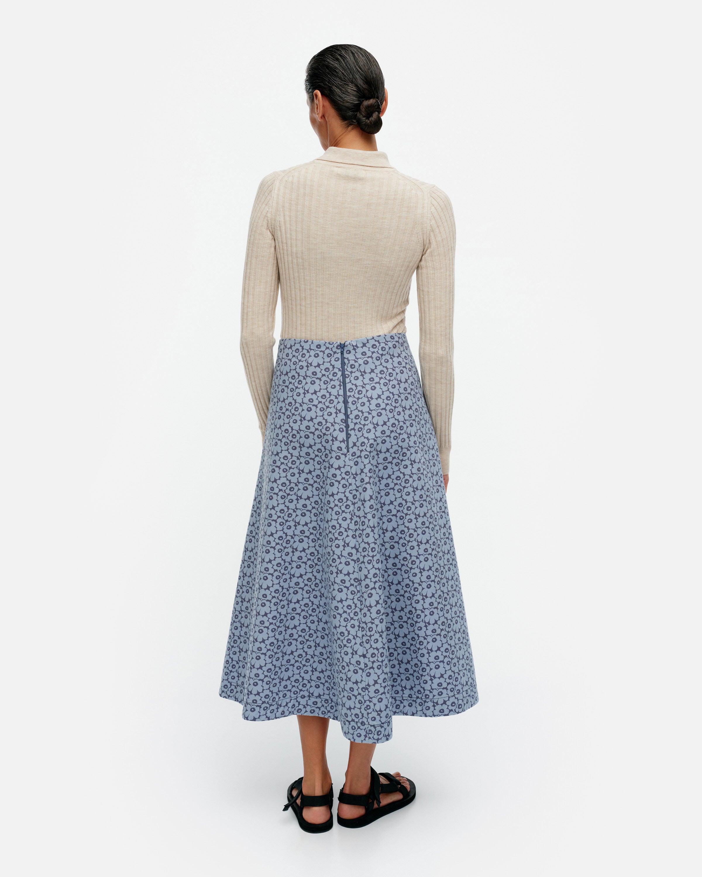 Unikko Cotton A-Line Skirt 82cm