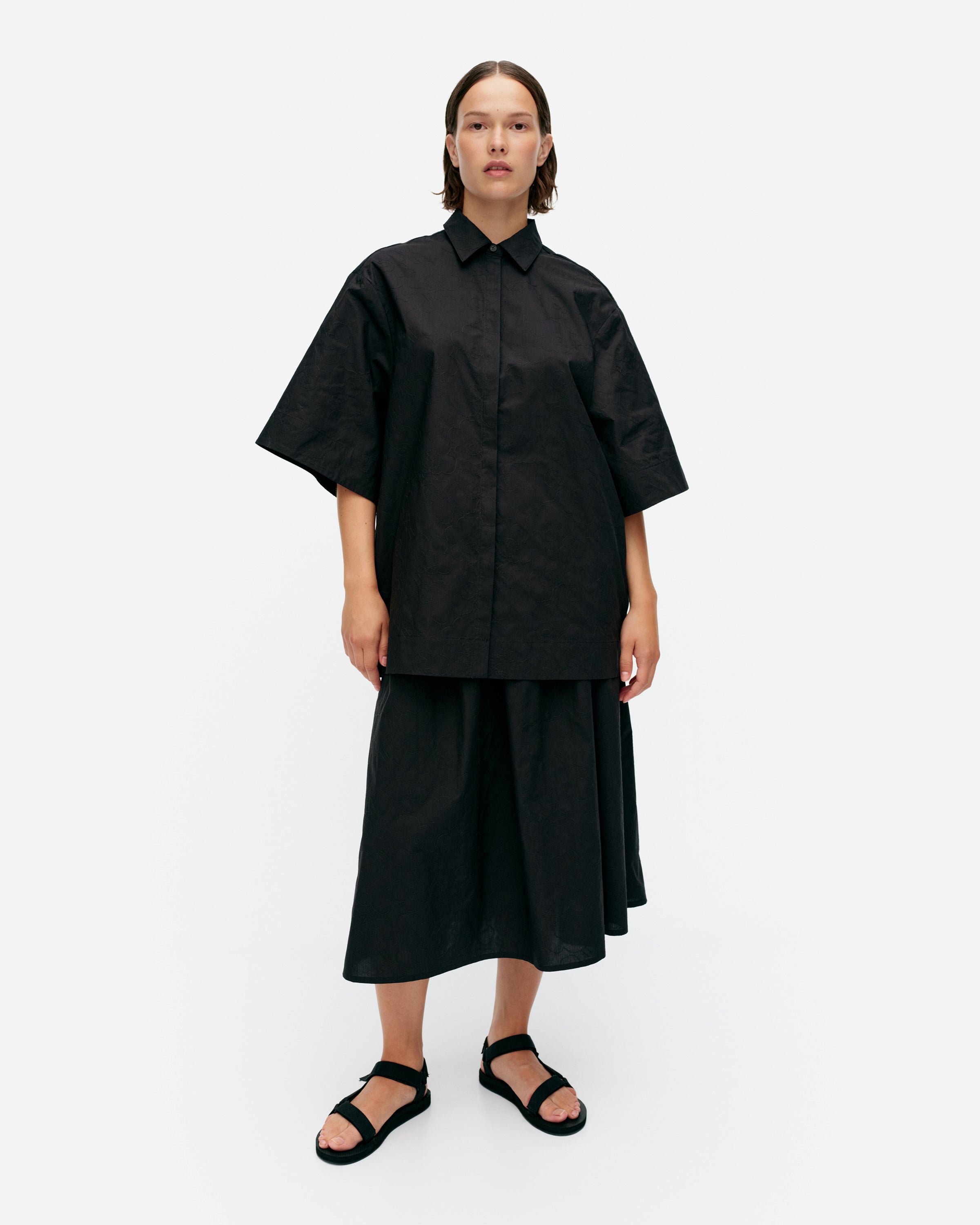 Meara Mini Unikko Cotton Poplin Tunic 80cm