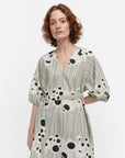 Aiva Lammet Cotton Linen Dress 126cm