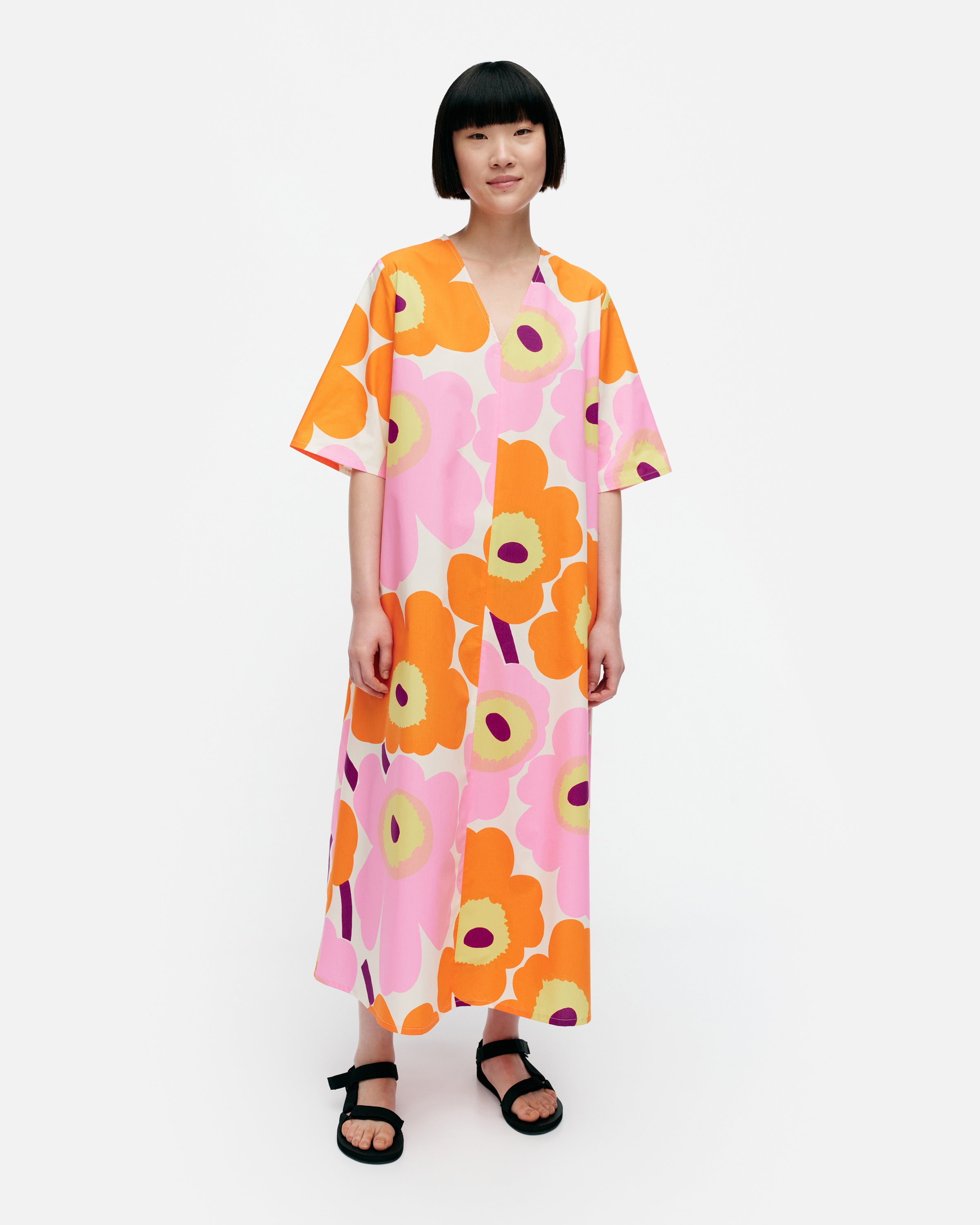 Kellotus Unikko Cotton Poplin Dress 127cm