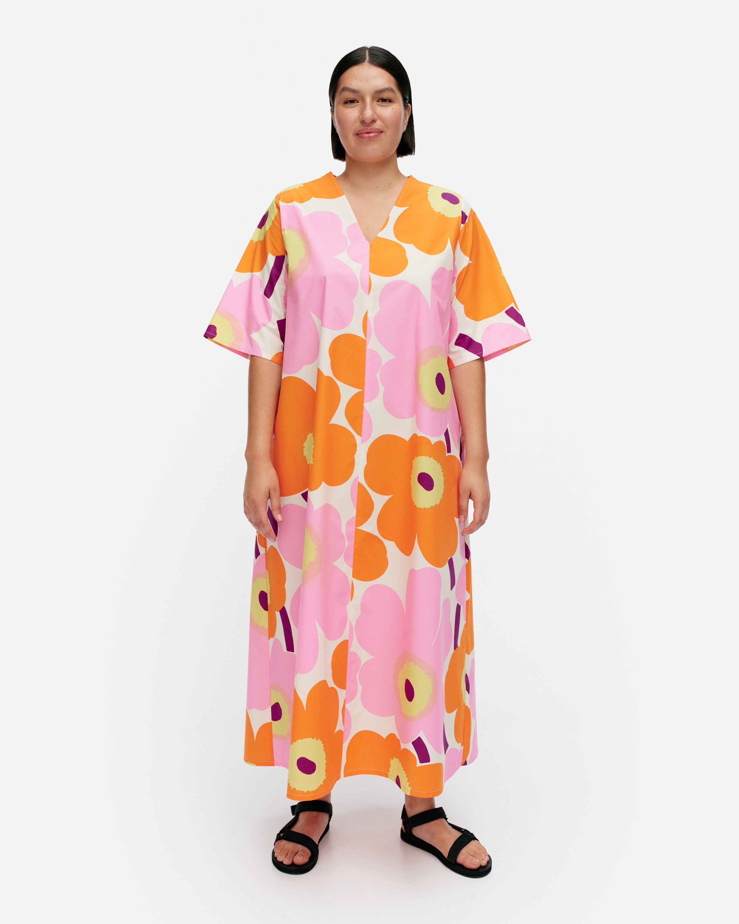 Kellotus Unikko Cotton Poplin Dress 127cm