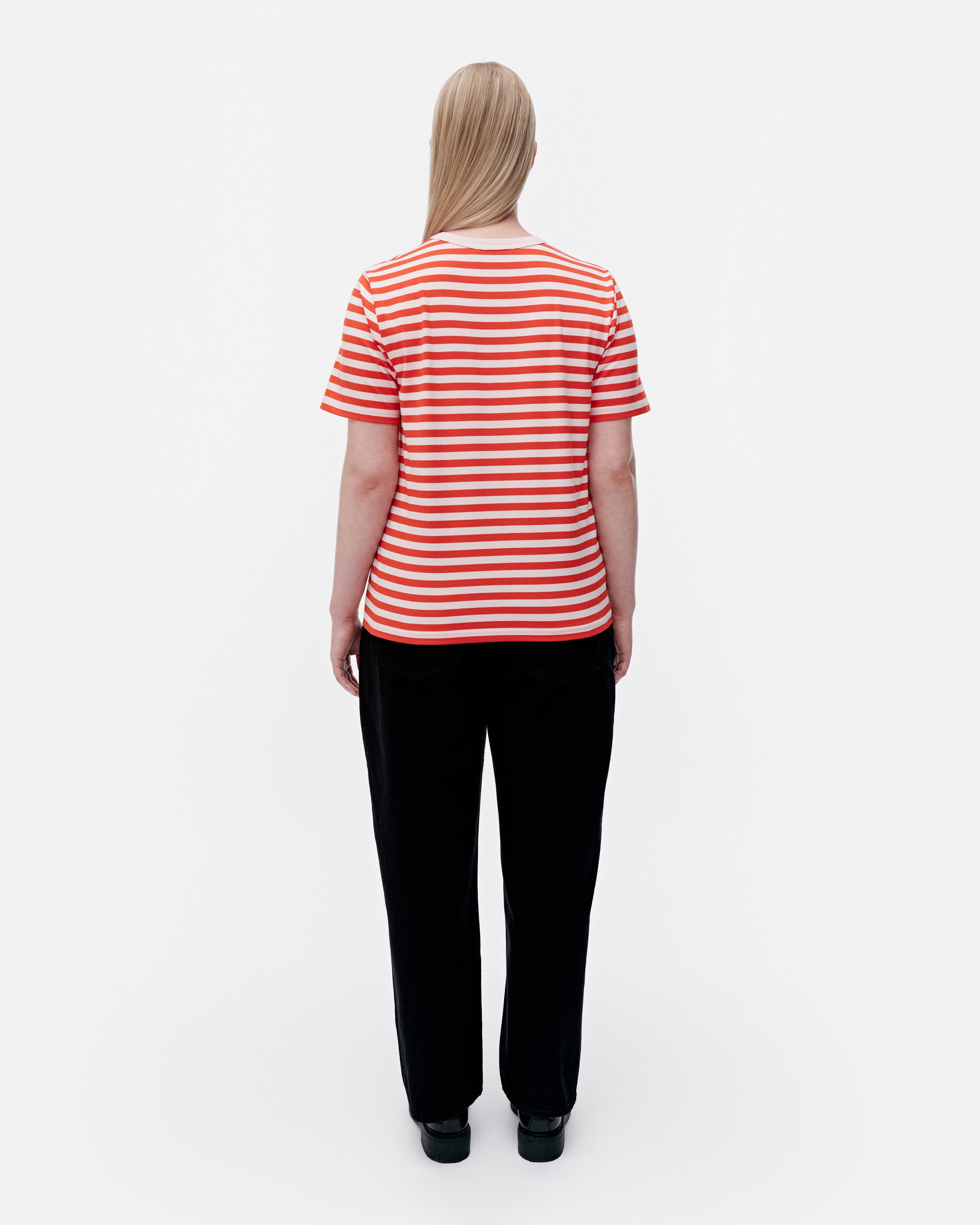 Kioski Tasaraita Unikko Short Sleeve Top 63cm