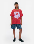 Kioski Vihne Outline Unikko Placement Short Sleeve Top 71cm