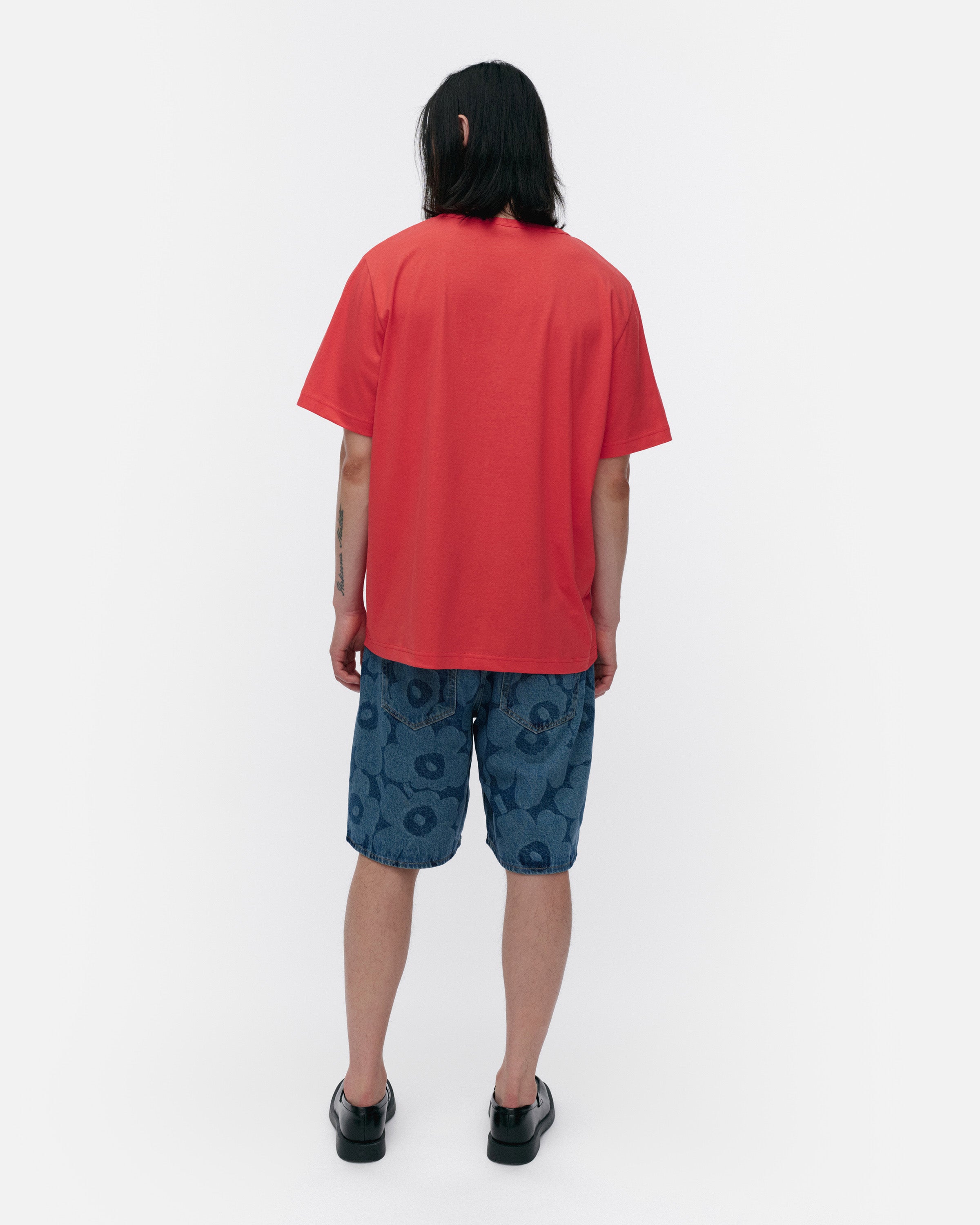 Kioski Vihne Outline Unikko Placement Short Sleeve Top 71cm