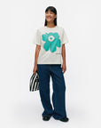 Kioski Jakso Outline Unikko Placement Short Sleeve Top 63cm