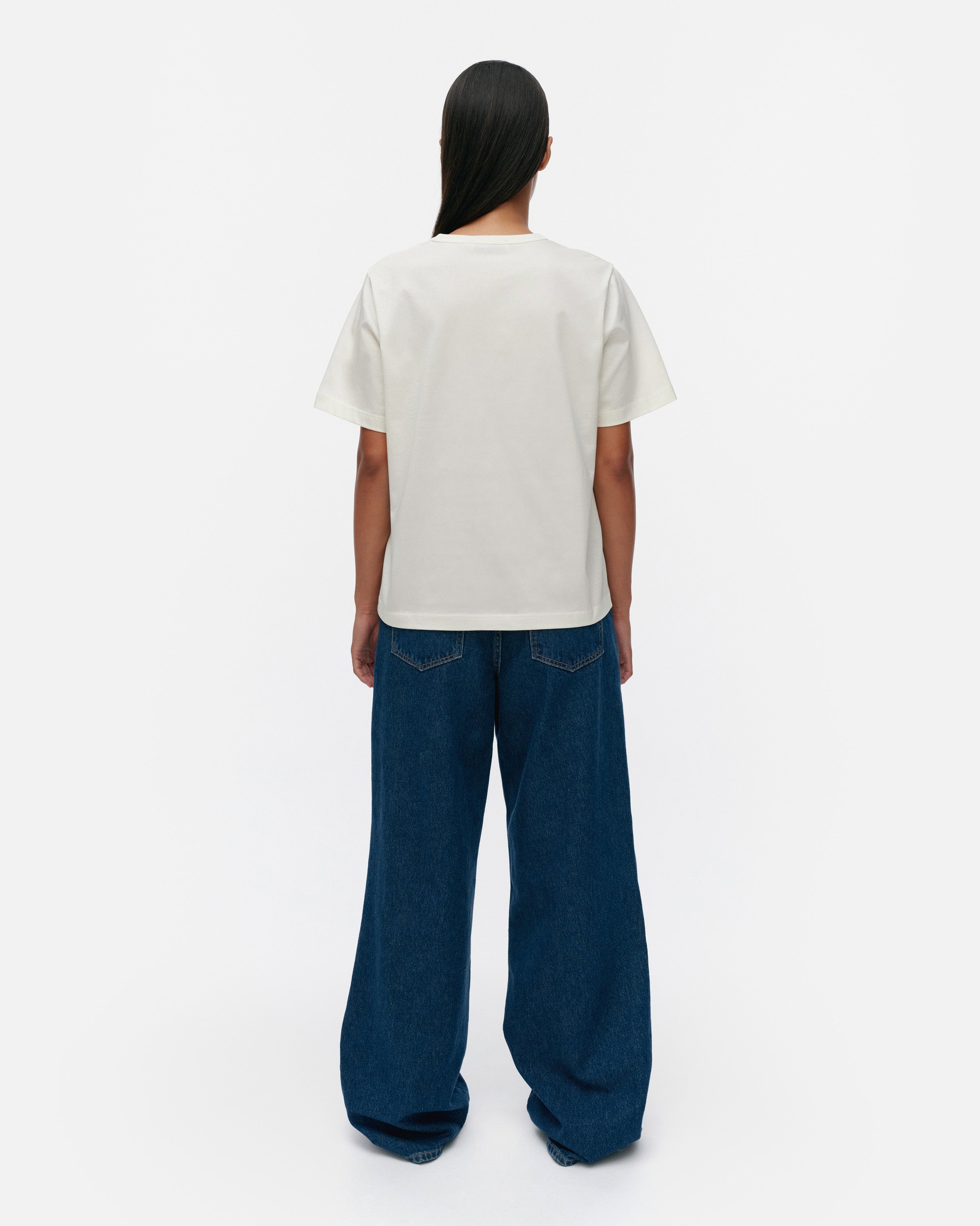 Kioski Jakso Outline Unikko Placement Short Sleeve Top 63cm