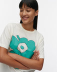 Kioski Jakso Outline Unikko Placement Short Sleeve Top 63cm