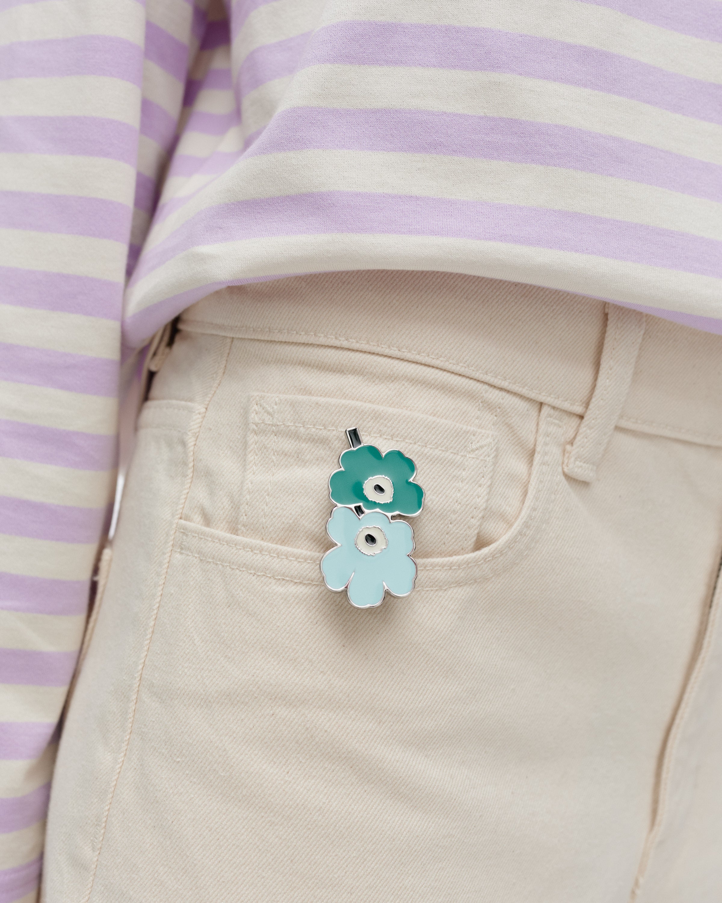Pumpuli Kioski Unikko &amp; Vihkiruusu Pin Set