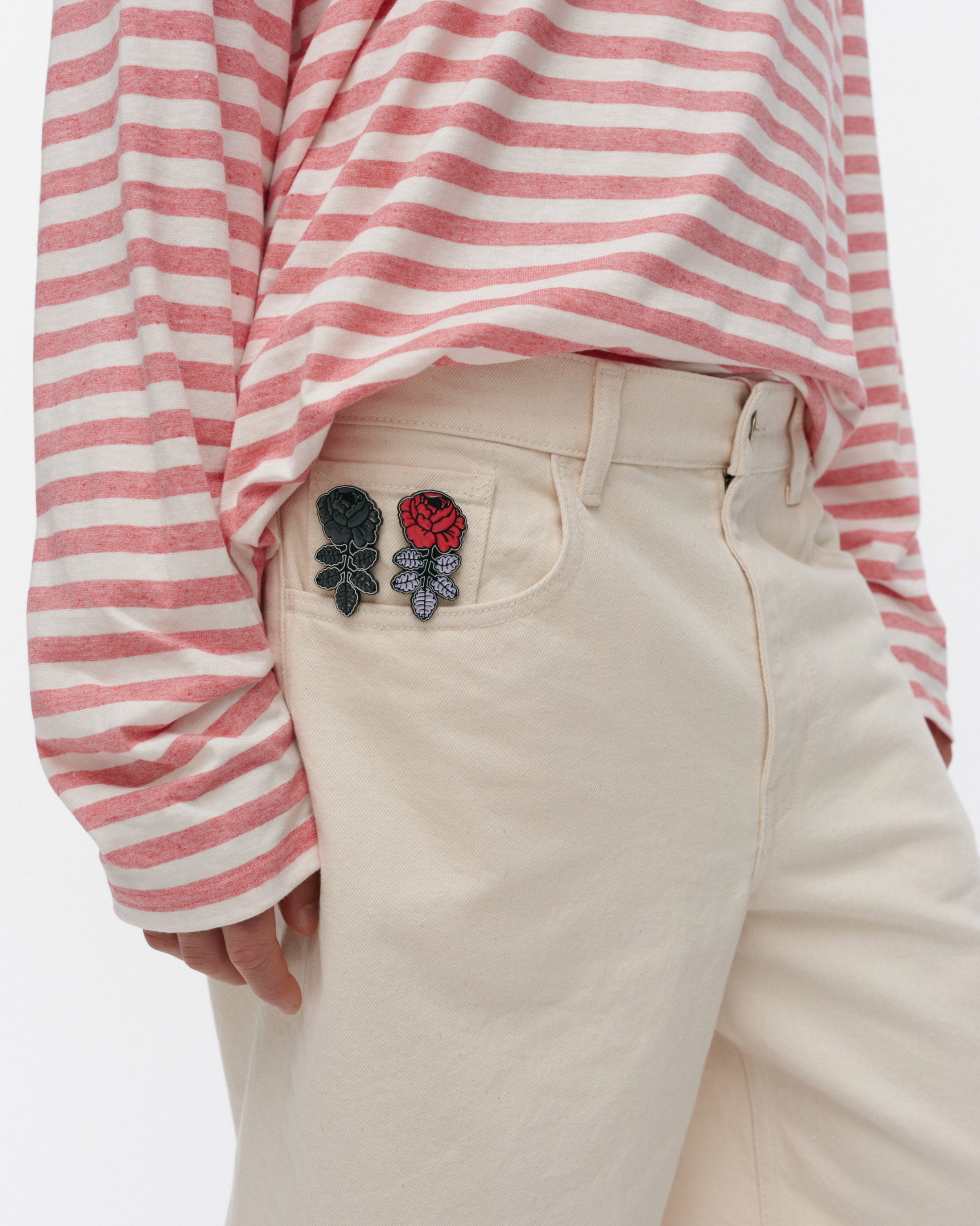 Pumpuli Kioski Unikko &amp; Vihkiruusu Pin Set