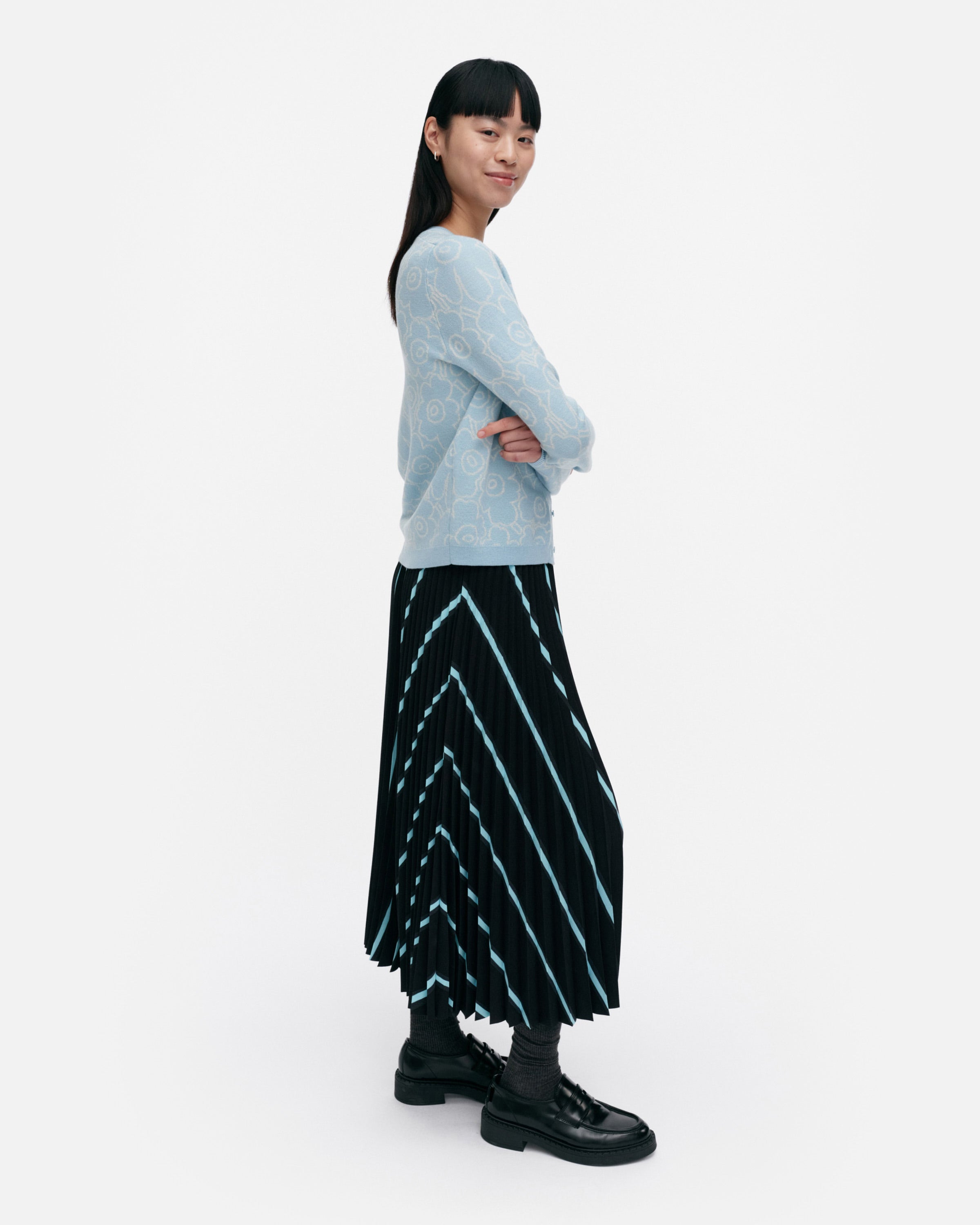 Mutka Mini Outline Unikko Knitted Cardigan 56cm