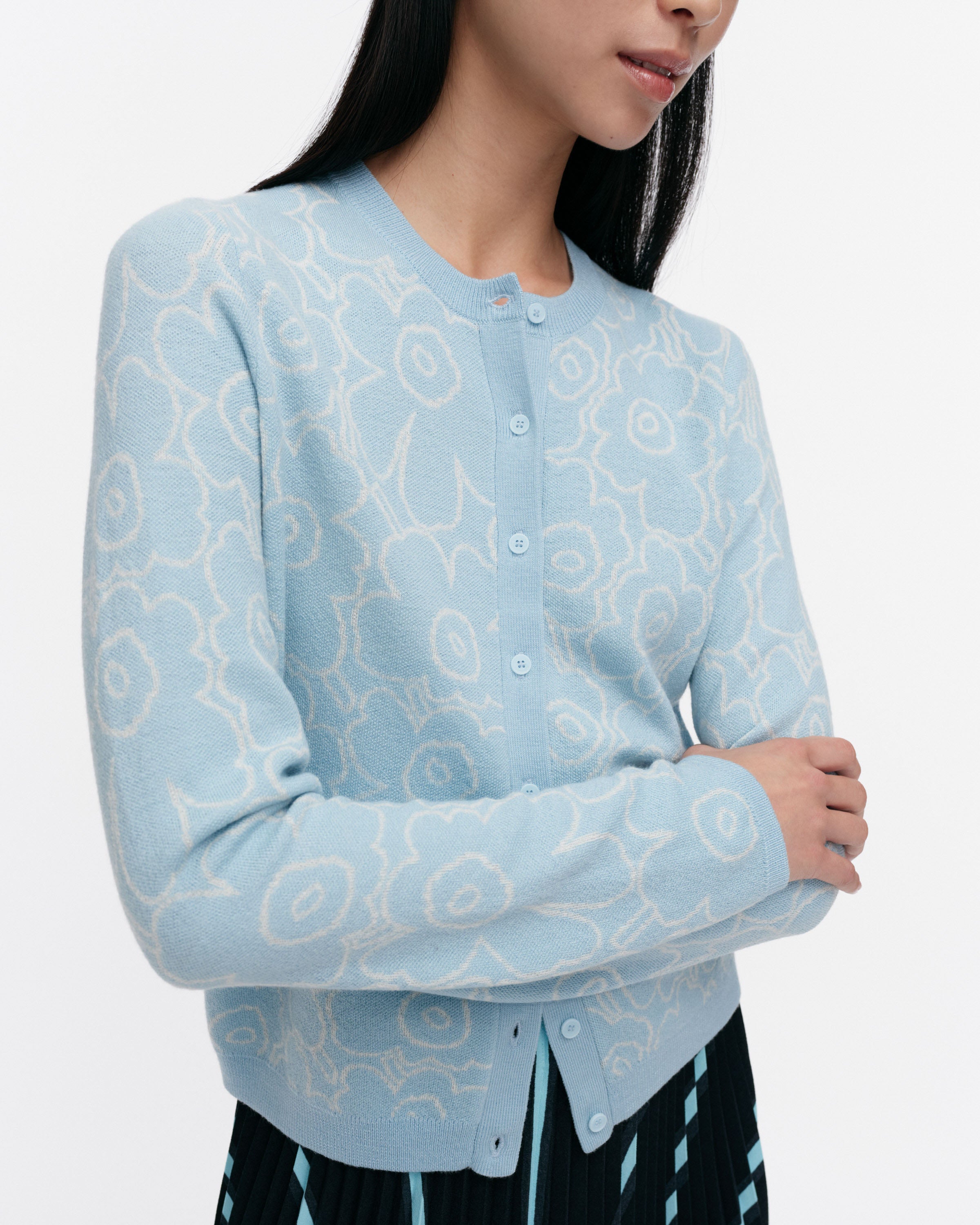 Mutka Mini Outline Unikko Knitted Cardigan 56cm