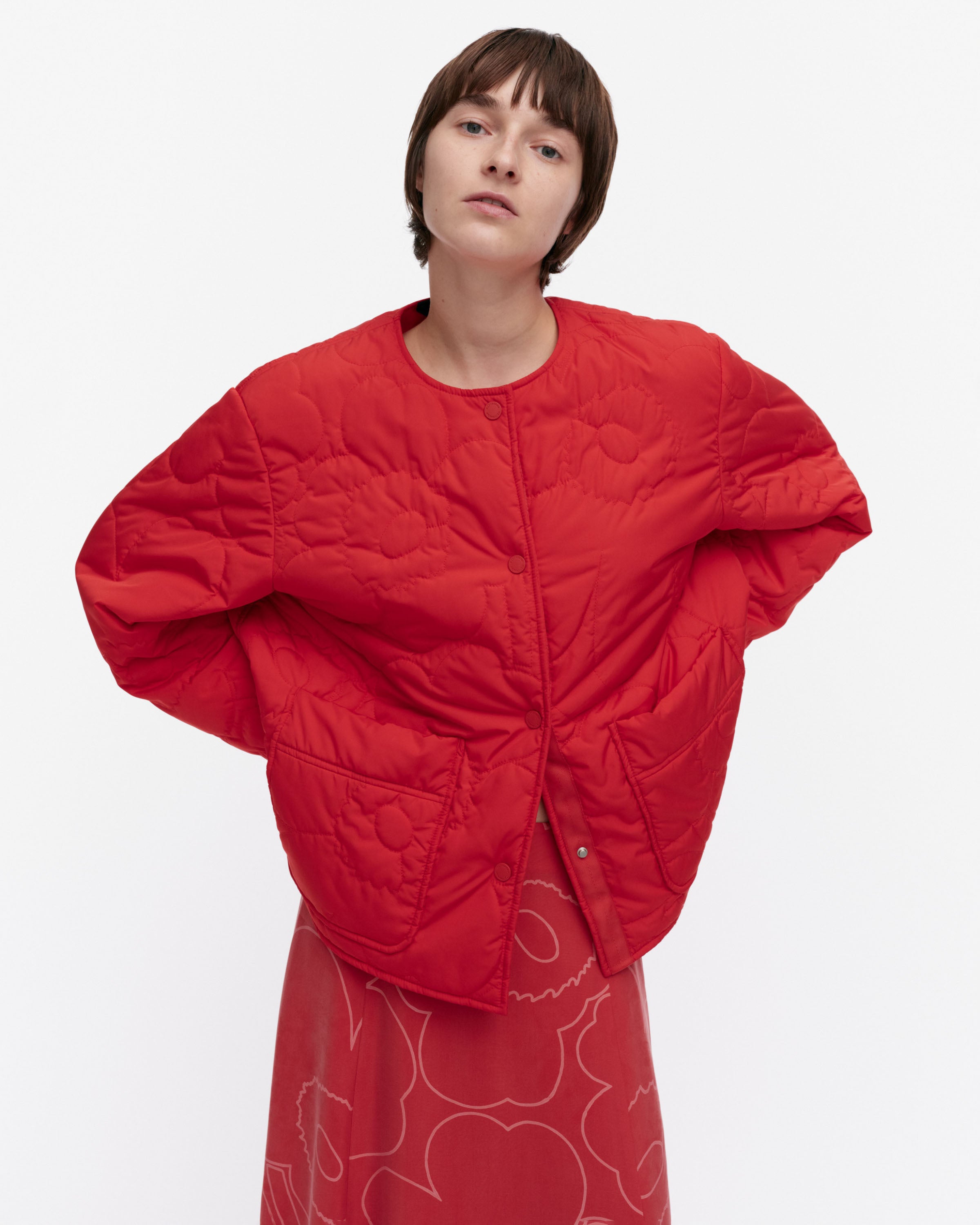 Kapseli Outline Unikko Lightweight Padded Coat 66cm