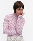 Solmia Outline Unikko Turtleneck Long Sleeve Top 57cm