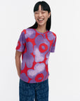 Erna Akvarelli Unikko Kioski Short Sleeve Top 63cm