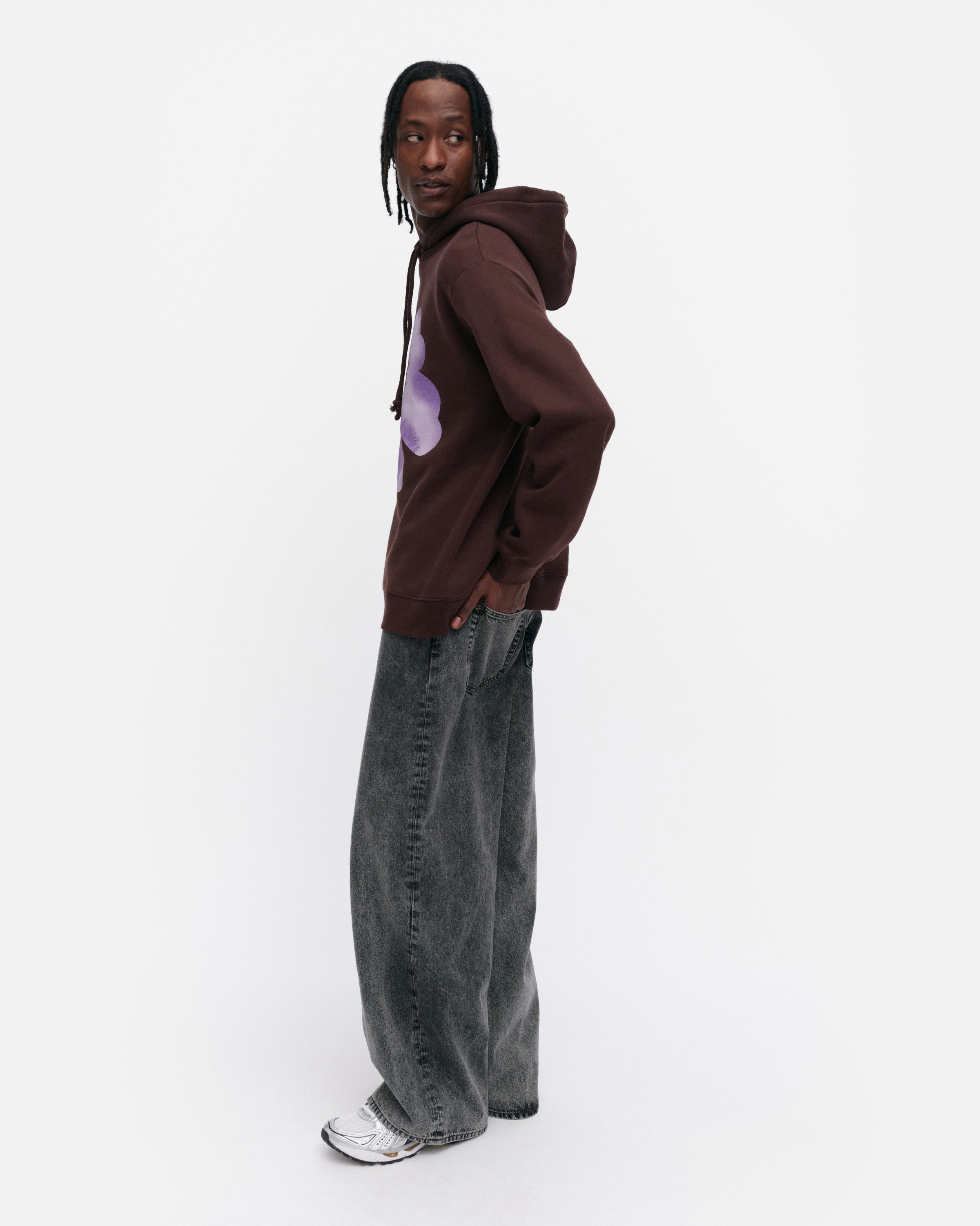 Runoja Unikko Placement Kioski Fleece Hoodie 71cm