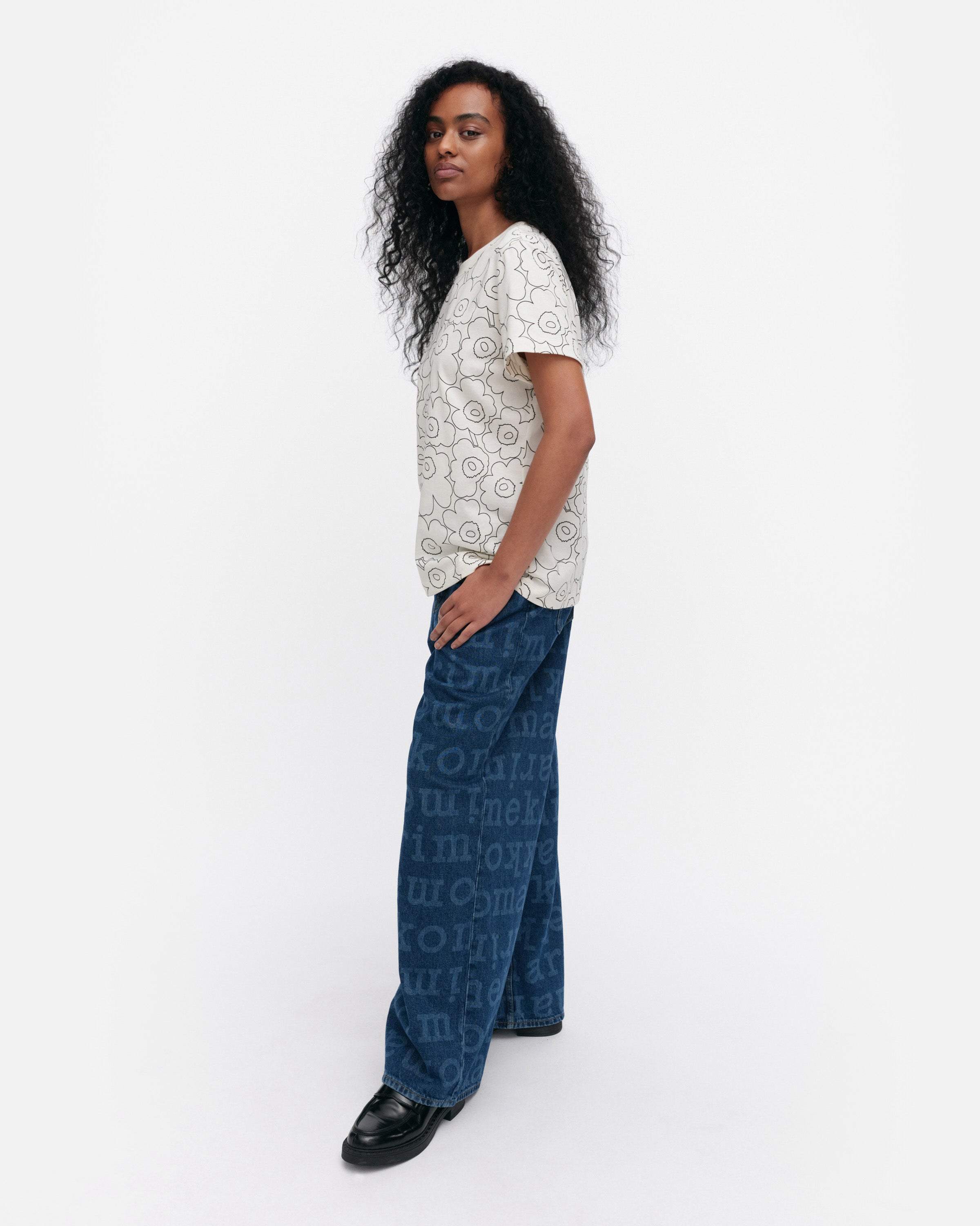Heleys Outline Unikko Short Sleeve Top 60cm