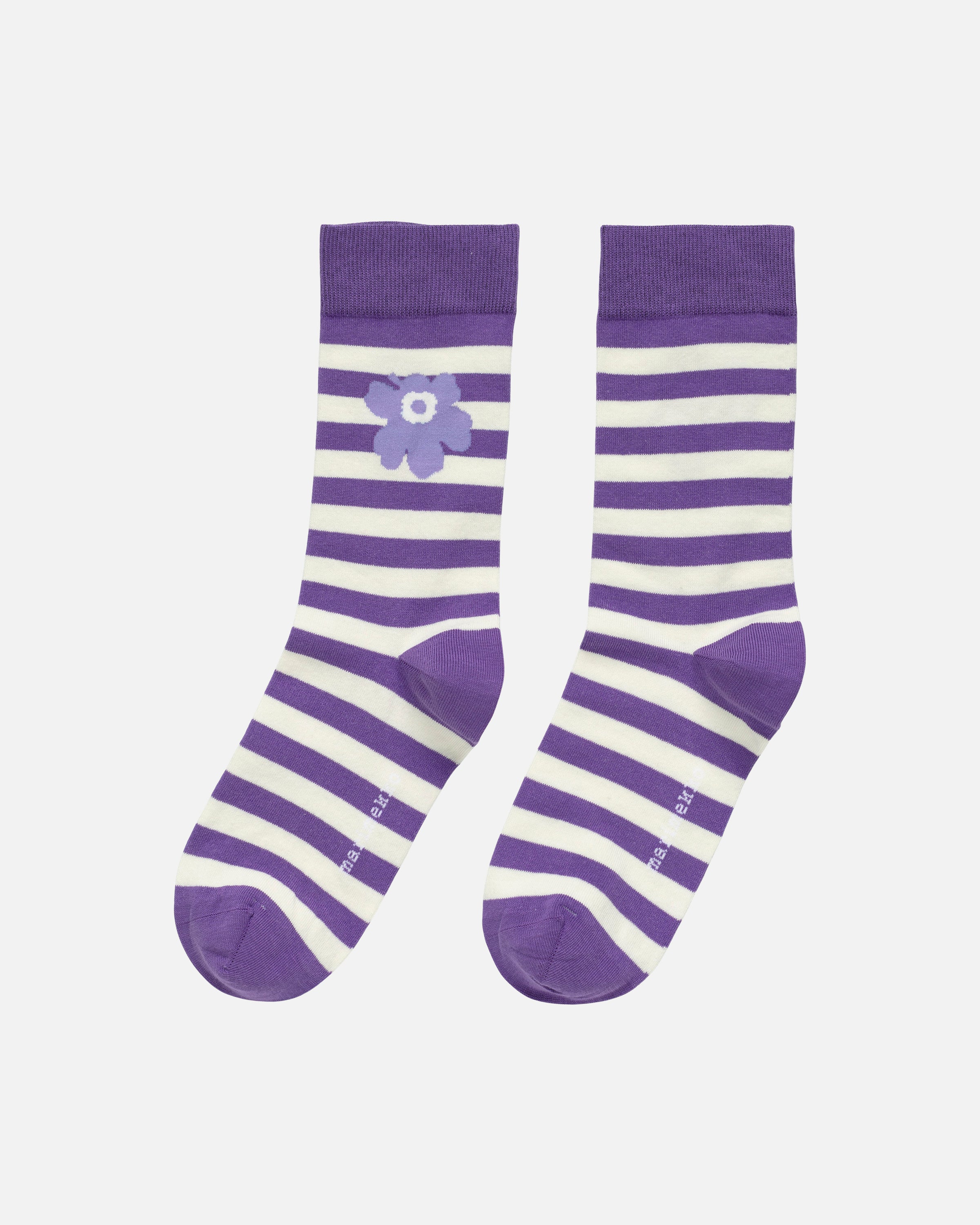 Kasvaa Tasaraita Unikko Kioski Socks