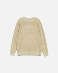 Kioski Vihkiruusu Ruusut Knitted Wool Long Sleeve Top 72cm